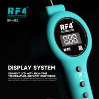 Station de Retravail à Air Chaud RF4 H11 H12 avec Écran LCD Numérique, 500°C, 10 Vitesses Réglables, Veille Automatique pour Soudure BGA et Téléphones Mobiles