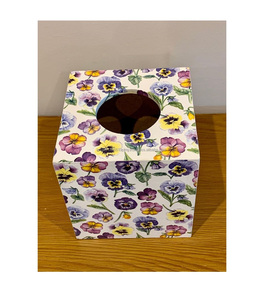 Venta al por mayor caja de pañuelos o caja de almacenamiento personalizado MDF esmalte Mesa decorativa caja de almacenamiento de pañuelos para hoteles y restaurantes - Product Image 1