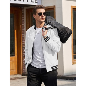 High Quality <b>Men</b> Varsity <b>Jackets</b> Custom Logo Long Sleeves 100%Cotton Plus Size Bomber <b>Jacket</b> <b>Men</b> <b>Baseball</b> <b>Jackets</b> Polyester - Product Image 4