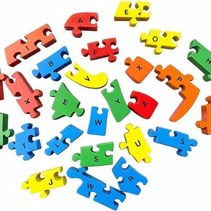 Rompecabezas de Madera con Alfabeto de Elefantes para Niños, Juguete Educativo de A a Z con Piezas de Madera Coloridas para Niños Pequeños, Rompecabezas de Alfabeto de Animales - Product Image 2