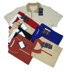 Personnalisé Hommes pour Polos 100% Coton Sportswear Manches Courtes Nouveau Design Uni Blanc Golf Chemise Décontractée Propre Marque Solide Patter - Product Image 1