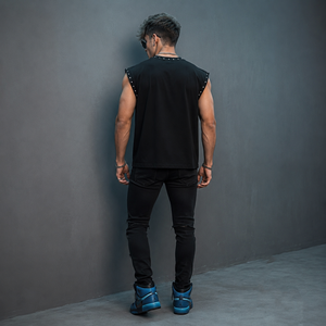 Camiseta sin mangas personalizada con impresión DTG, 100% algodón jersey, material de primera calidad, estilo casual y urbano, unisex, cómoda de llevar. - Product Image 6