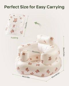 Siège bébé gonflable moderne en PVC, 3-36 mois, chaise d'apprentissage portable pour nourrissons et tout-petits, cuisine, salon, chambre - Product Image 3