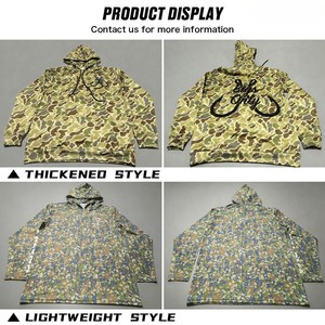 Sweat à capuche de chasse personnalisé ODM à manches longues, sublimation, protection solaire UPF50+, polyester, vêtements de pêche en plein air, chemises de chasse - Product Image 2