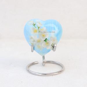 Urnas de Cremación de Aluminio con Impresión Personalizada para Guardar Cenizas de Adultos, Urna Funeraria Moderna con Diseño de Flor de Lirio, Suministros Funerarios para India - Product Image 5