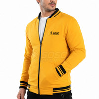 Blouson universitaire classique pour homme, coupe droite, élégant et décontracté, en fibre de bambou, coupe-vent, léger et confortable, idéal pour la ville