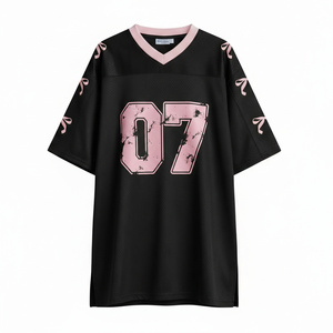 เสื้อฟุตบอลอเมริกันแบบตาข่ายพิมพ์ลายดิจิทัลคุณภาพพรีเมียม RTS สำหรับผู้ใหญ่ แห้งเร็ว ระบายอากาศได้ดี บริการ OEM รุ่น AS-AF-611 - Product Image 4