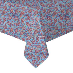 Mantel Cuadrado de Algodón de 60 Pulgadas con Estampado a Mano, Mantel de Algodón para Mesa de Comedor, Cubierta de Mesa Personalizada Cuadrada de 60 Pulgadas - Product Image 6
