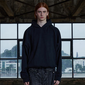 Sweat-shirt d'hiver pour homme de haute qualité, coupe classique, effet délavé, avec sérigraphie et strass, style OEM tendance - Product Image 3