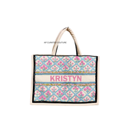 Nouveauté 2026 – Sacs fourre-tout d'été perlés faits main avec fermeture ouverte/à glissière, motifs floraux, couleurs personnalisées, designs sur mesure – Vente chaude