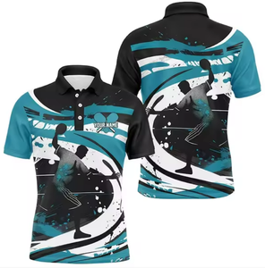 Vêtements d'entraînement respirants 100 % polyester pour hommes, sublimation pour chemises et t-shirts, pickleball, tennis, golf - Product Image 1