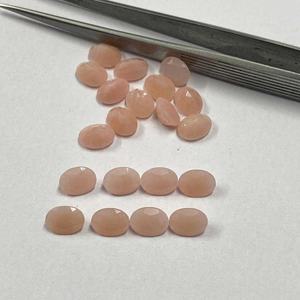 Cuarzo de guayaba Rosa Natural genuino de 10mm x 14mm, piedras semipreciosas de corte ovalado facetado de grado AAA de alta calidad para la fabricación de joyas - Product Image 3