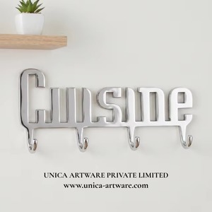 Moderno Gancho de Pared con 4 Ganchos, Organizador de Cocina Hecho a Mano, Gancho Decorativo con Palabras para Decoración del Hogar y Restaurantes - Product Image 5