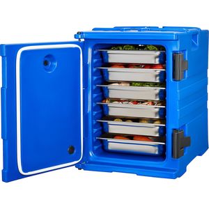 Contenitore Termico per Alimenti da 95 Qt con Doppie Fibbie, Scaldavivande a Caricamento Frontale per Catering, Attrezzatura per Mantenere il Calore - Product Image 1