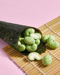 Dragées au chocolat, fournisseur d'exportation, vente directe d'usine, HALAL, OEM/ODM, amandes et noix de cajou enrobées de chocolat aux algues, bonbons, 75g - Product Image 3