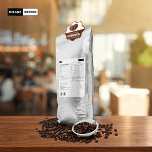 เมล็ดกาแฟคั่วคุณภาพสูง ดัก ลัค โรบัสต้า 1 กก. คั่วระดับกลาง รสชาติธรรมชาติ เวียดนาม ขายส่ง OEM - Product Image 2