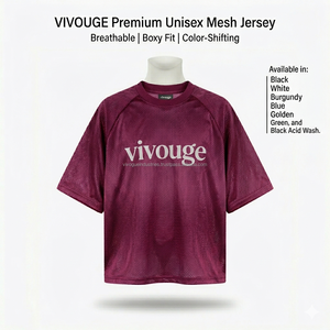 Maillot Oversize Personnalisé à Épaules Tombantes pour Hommes et Femmes, en Polyester Respirant avec Maille, Style Streetwear, Football, Basketball, Vente en Gros OEM Usine - Product Image 5