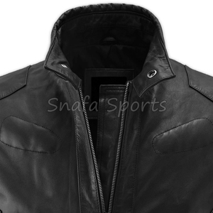 Men's Casual Fashion <b>Jacket</b> <b>Winter</b> <b>Leather</b> <b>Jacket</b> for Men's OEM Services Custom Logo Full Zipper <b>Leather</b> <b>Jacket</b> - Product Image 5