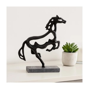 Modern Metal Horse Sculpture Artistic Tabletop Decor Minimalist Design for Living Room for Home Decor - Product Image 4