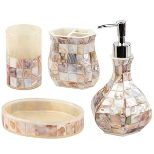 Ensemble d'accessoires de bain en nacre de haute qualité pour hôtels, complexes hôteliers, maisons et spas sophistiqués - Product Image 5