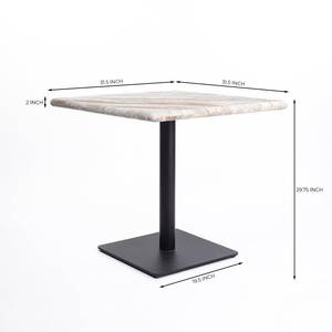 Mesa Cuadrada Moderna de Mármol Sawar para Hotel o Restaurante, Base de Pedestal Metálico, Ecológica y Duradera para Muebles de Comedor Comerciales - Product Image 6