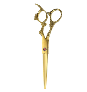 Tijeras de Peluquería de Acero Inoxidable Chapadas en Oro para Diestros, Nuevo Diseño para Peluquería - Product Image 6
