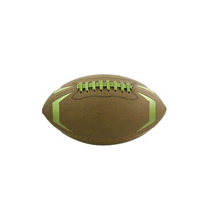 Ballon de rugby en cuir professionnel taille 9 avec motif diamant et impression sérigraphiée - Product Image 5
