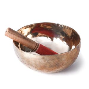 Cuenco tibetano de latón Wisdom, herramienta tradicional de meditación para yoga, terapia de sonido, relajación, equilibrio espiritual - Product Image 5