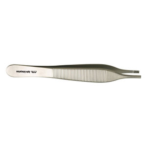 Pinzas Adson Brown de Acero Inoxidable de Alta Precisión para Manipulación de Tejidos Delicados, 4.75 Pulgadas con 7x7 Dientes - Product Image 3