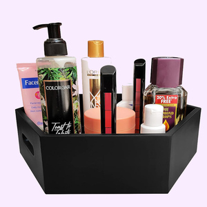 Versátil hecho a mano de madera Lazy Susan giratorio tocadiscos cocina encimera organizador para despensa condimentos soporte y bandeja para servir - Product Image 4