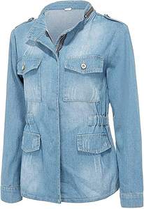 Chaqueta Vaquera para Mujer, Últimos Diseños, Logotipo/Color Personalizado, Transpirable, Resistente al Viento, Secado Rápido, Cómoda, de Alta Calidad, Anti-Solido, para Invierno - Product Image 5