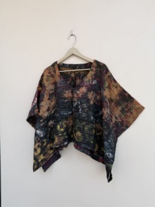 Blusa Boho Hecha a Mano con Estampado Tie Dye, Estilo Vintage, Talla Grande - Product Image 5
