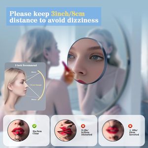 Set di Specchi Ingrandenti per Trucco 10X 30X, Specchio da Viaggio Portatile 30X da 4,5 Pollici, Specchio da Parete con 3 Ventose - Product Image 4