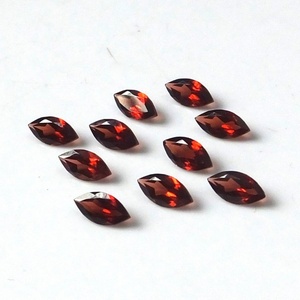 Piedra natural de granate rojo de Mozambique, corte marquesa facetado, gema semipreciosa suelta, granate rojo corte marquesa para la fabricación de joyas. - Product Image 6
