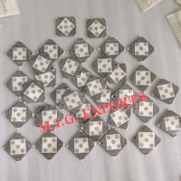 Ensemble de cartes de tissage rustiques écologiques faites à la main en os de buffle pour métier à cartes et artisanat textile, forme carrée polie M.I.G. EXPORTATIONS