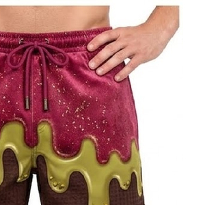 Shorts Ice Cream Drip avec logo personnalisé, design graphique, légers, respirants, coupe confortable, pour streetwear décontracté et usage quotidien - Product Image 5