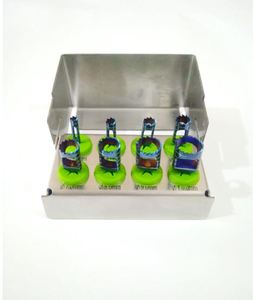 Kit de Fresas Dentales Ergonómicas de Acero Inoxidable de la Mejor Calidad, 8 Piezas, Certificación CE, Mediva Essence Power Grip - Product Image 2