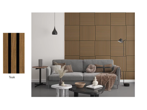 Panneaux acoustiques écologiques en PET au design moderne, motif damassé, absorption acoustique légère haute densité, appartement, salon, chambre à coucher - Product Image 2