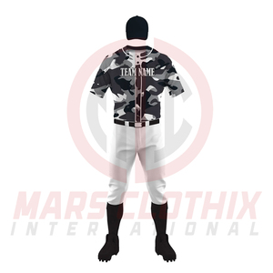 Fully Customized Breathable Baseball Uniform Sets New Reasonable Price Unisex Best Quality Baseball Jersey And Pant Set - Product Image 2