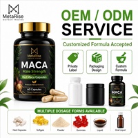 Capsules de Maca et Ashwagandha Naturelles avec Vitamine D pour l'Énergie et la Vigueur Masculine – Complément Alimentaire Certifié GMP, Origine Shaanxi