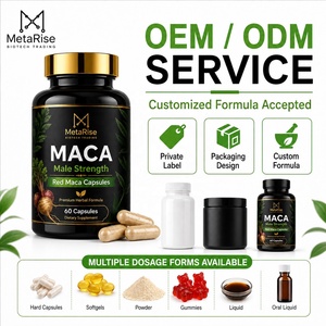 Cápsulas Naturales de Maca y Ashwagandha con <span class=keywords><strong>Vitamina</strong></span> <span class=keywords><strong>D</strong></span> para Energía y Resistencia Masculina, Suplemento Dietético Certificado GMP, Origen Shaanxi - Product Image 5