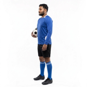 Conjunto de Uniforme de Fútbol Personalizado para Adultos, Camiseta y Pantalones Cortos de Poliéster Transpirable para Verano, Impresión Digital, Conjunto de Uniforme para Equipo - Product Image 3