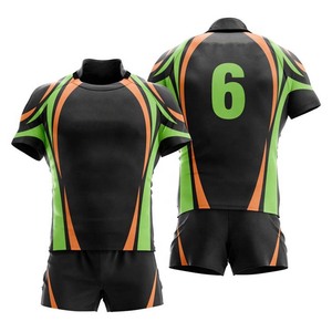 Camiseta de Rugby Personalizada de Manga Larga con Diseño de Sublimación para Hombre, Uniforme de Rugby Sublimado de Poliéster - Product Image 1