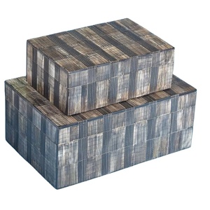 กล่องของขวัญฝังกระดูกตกแต่งแบบใหม่ทำด้วยมือกล่องใส่เครื่องประดับฝังกระดูกกล่องสี่เหลี่ยม - Product Image 1