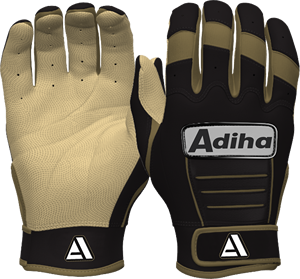 Adiha Impex Premium Quality Leather Baseball Batting Glove Light weight Durable Soft Premium Quality Leather Anti-Slip Hook Look - Product Image 4