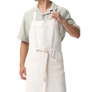 Tablier de cuisine professionnel style simple, confortable et réglable avec poches avant - Product Image 5