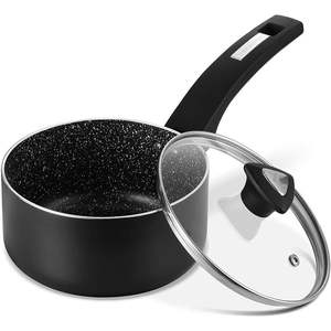 Space <b>Saving</b> Nonstick Deep Fry Pan with Detachable Handle Cast Aluminum Stackable Kitchen Cookware for Storage - Product Image 4