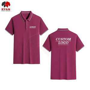 Camisetas Polo de Diseño Personalizado Ryan Pro Gear para Hombre, Estilo Pullover con Panel de Logotipo Personalizado - Product Image 1