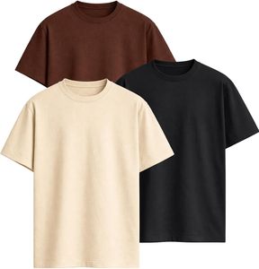 เสื้อยืดคอตตอนพรีเมียมขนาดใหญ่พิเศษ แขนสั้นด้านหน้า ผ้าถักคุณภาพสูง เป็นมิตรต่อสิ่งแวดล้อม ระบายอากาศได้ดี ทรงปกติ - Product Image 1