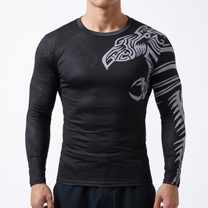 เสื้อรัดกล้ามเนื้อแขนยาวสำหรับผู้ชาย สไตล์ทหาร ทนทาน เหมาะสำหรับกิจกรรมกลางแจ้ง การฝึกทหาร กีฬาทางน้ำ - Product Image 1